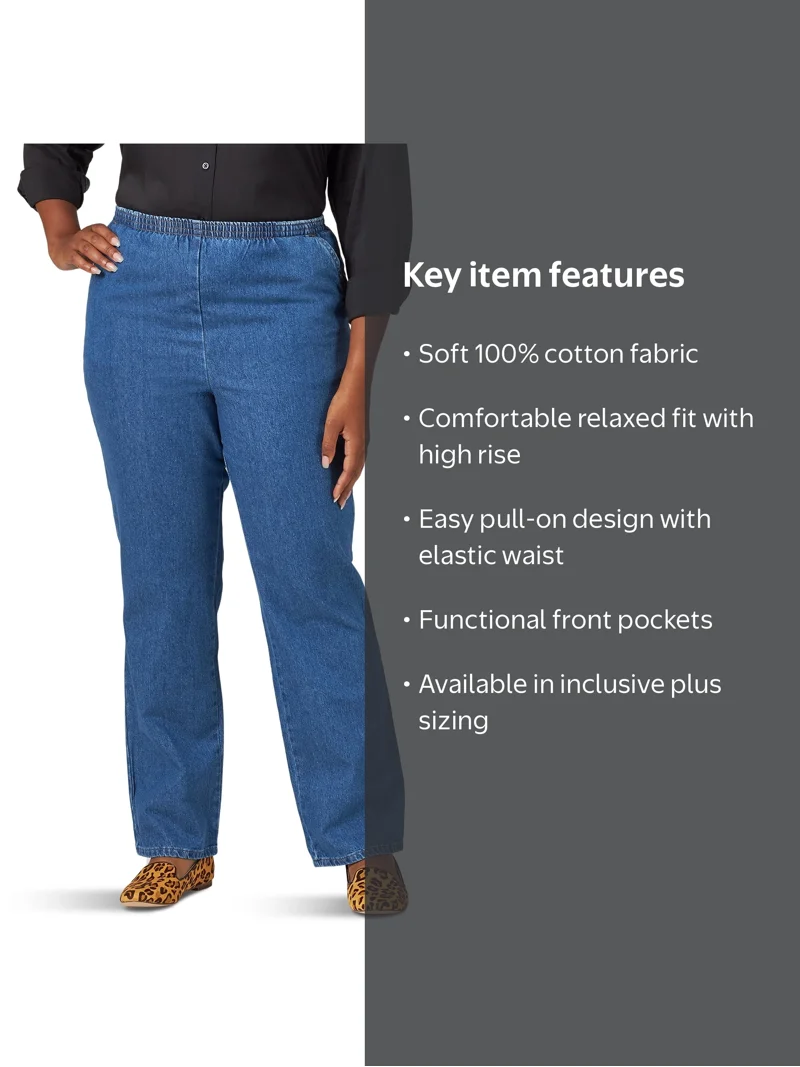 Chic Women's Plus Comfort Collection Scooter Elastic Waist Pants