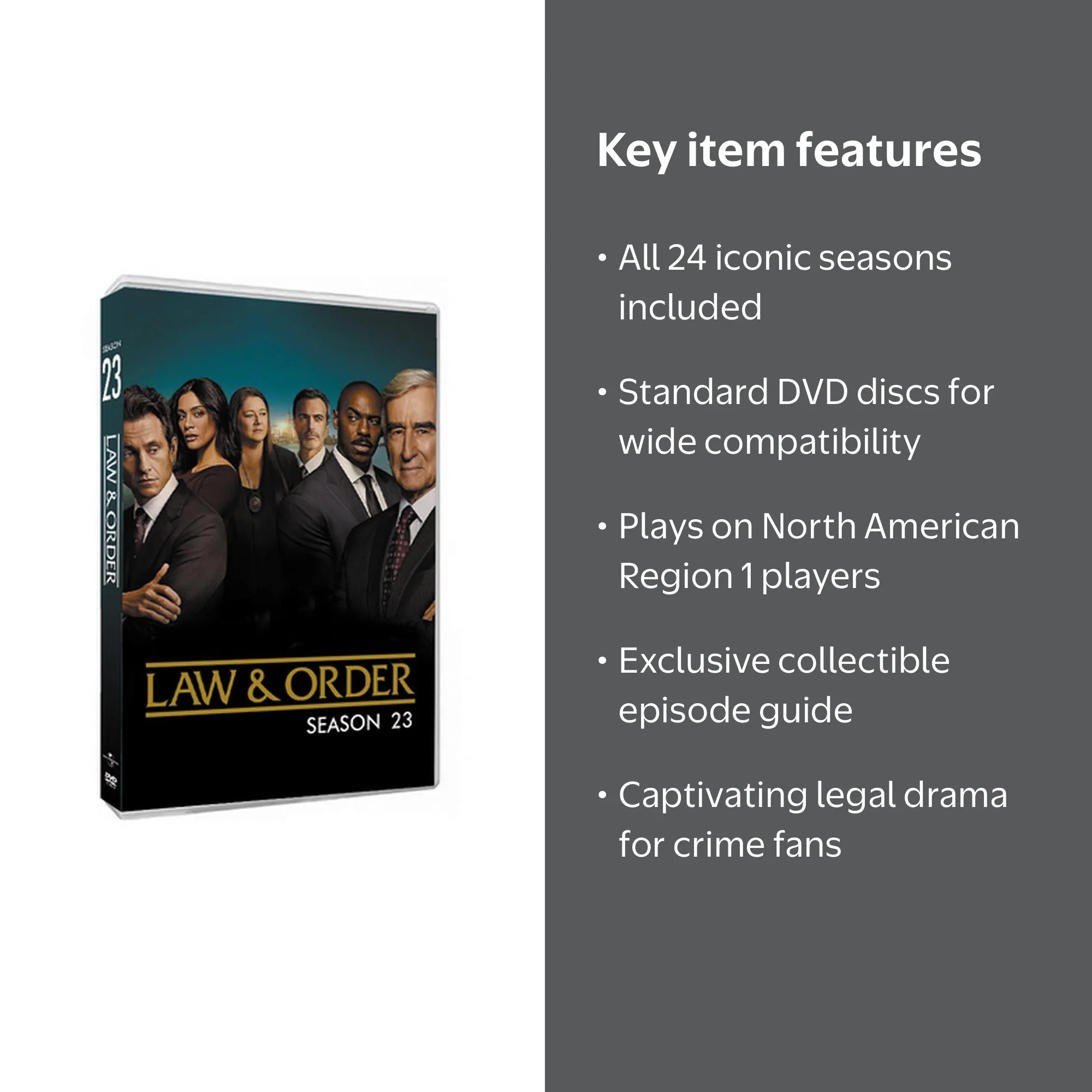 Law and Order: Complete Series Box Set Seasons 1-20 (DVD