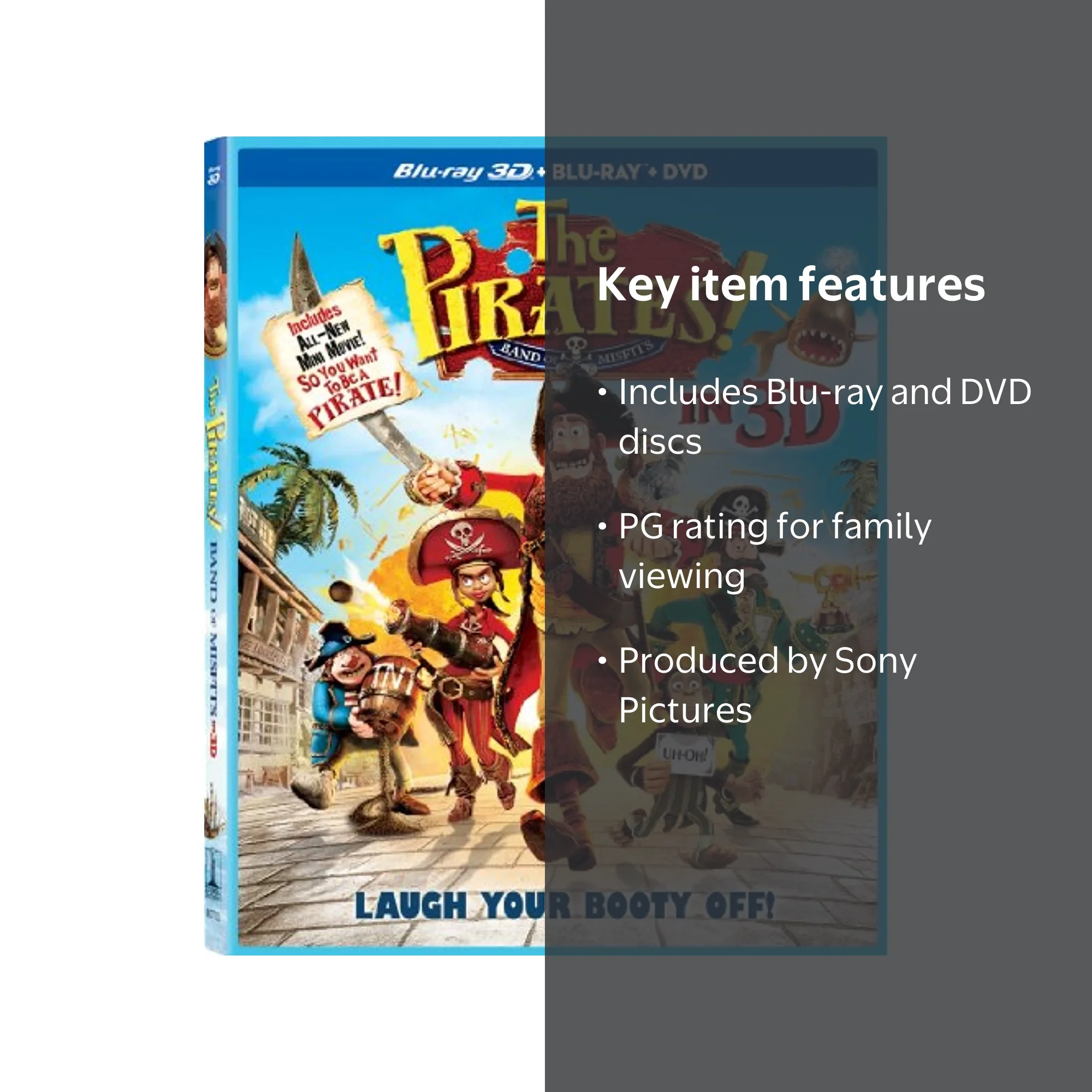 The Pirates!: Band of Misfits (Blu-ray + DVD) - Walmart.com