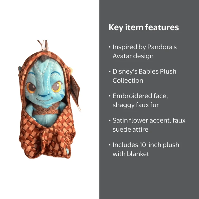Disney Parks 2023 Baby Pandora Avatar Na'vi in Blanket Pouch Plush