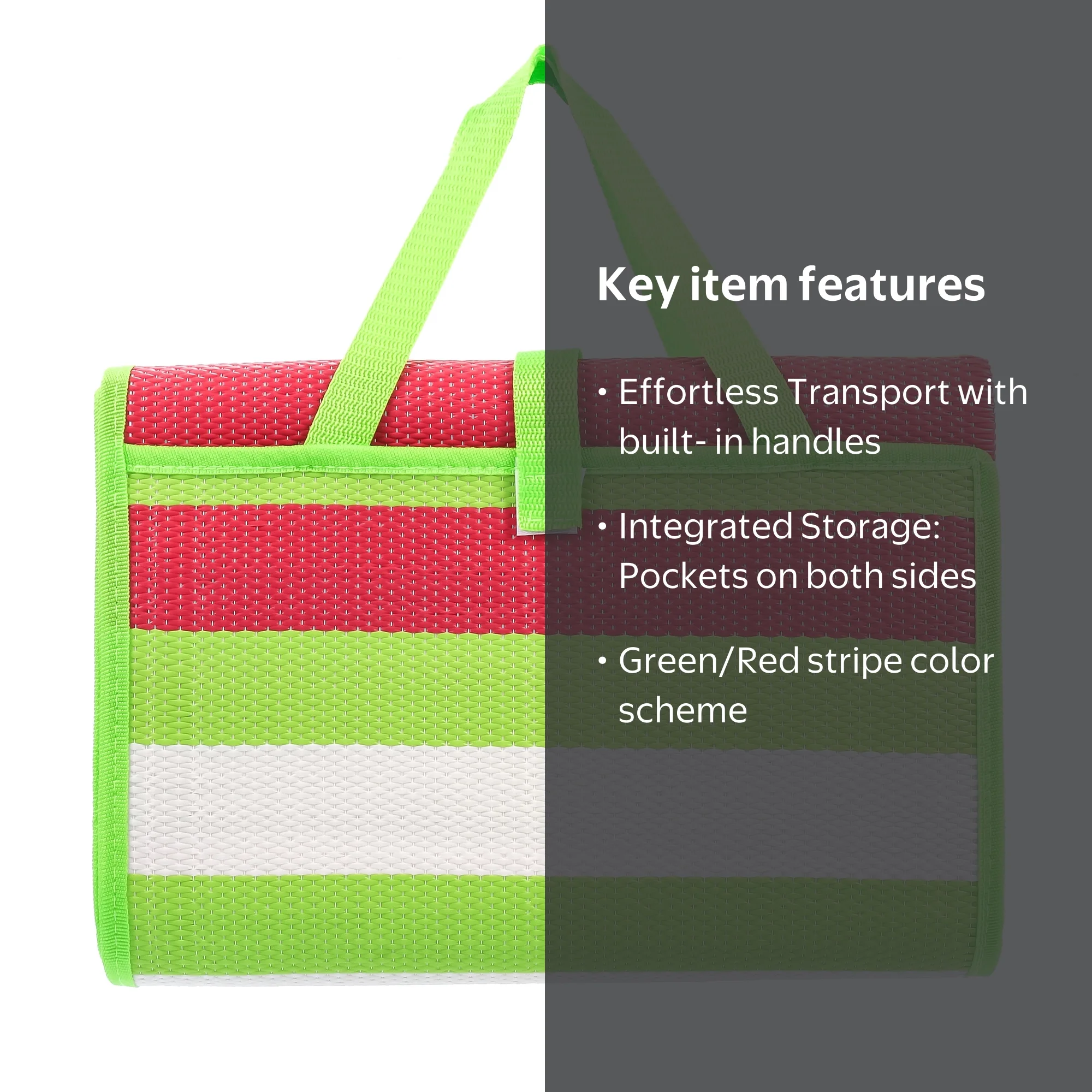 Camco Handy Mat with Strap, Green/Red, 60