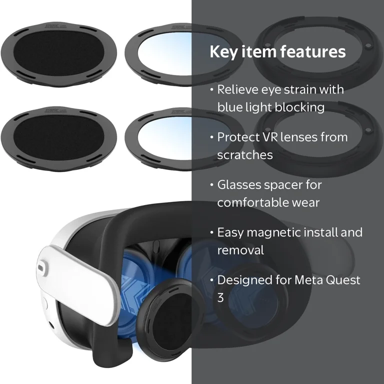 Lens Protector Cover Kit for Meta Quest 3, Protector Accessories