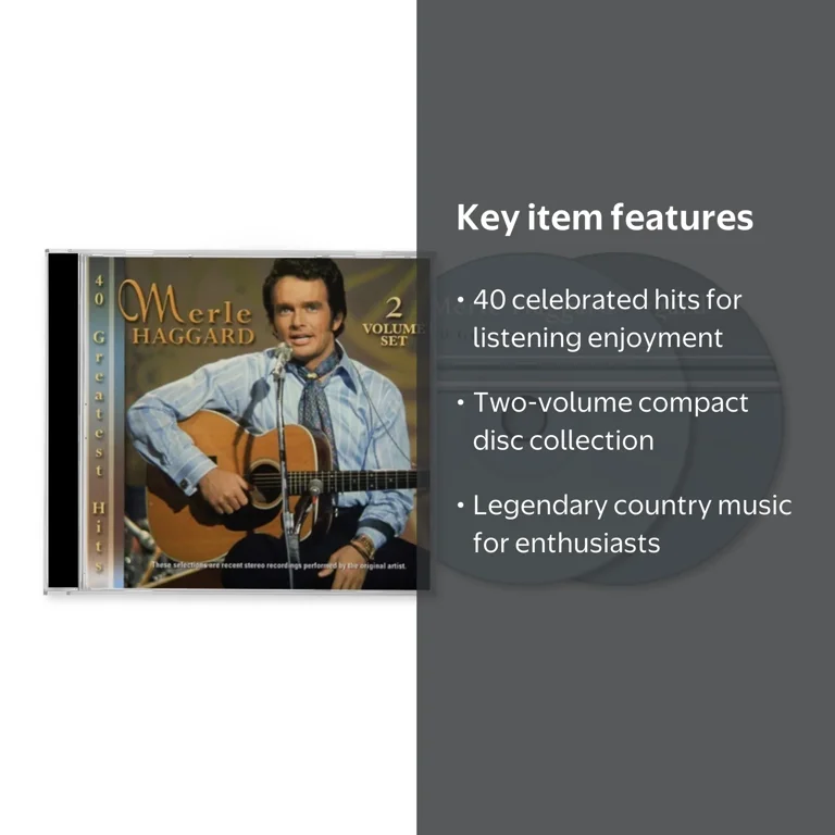 Merle Haggard - 40 Greatest Hits - Music & Performance - CD