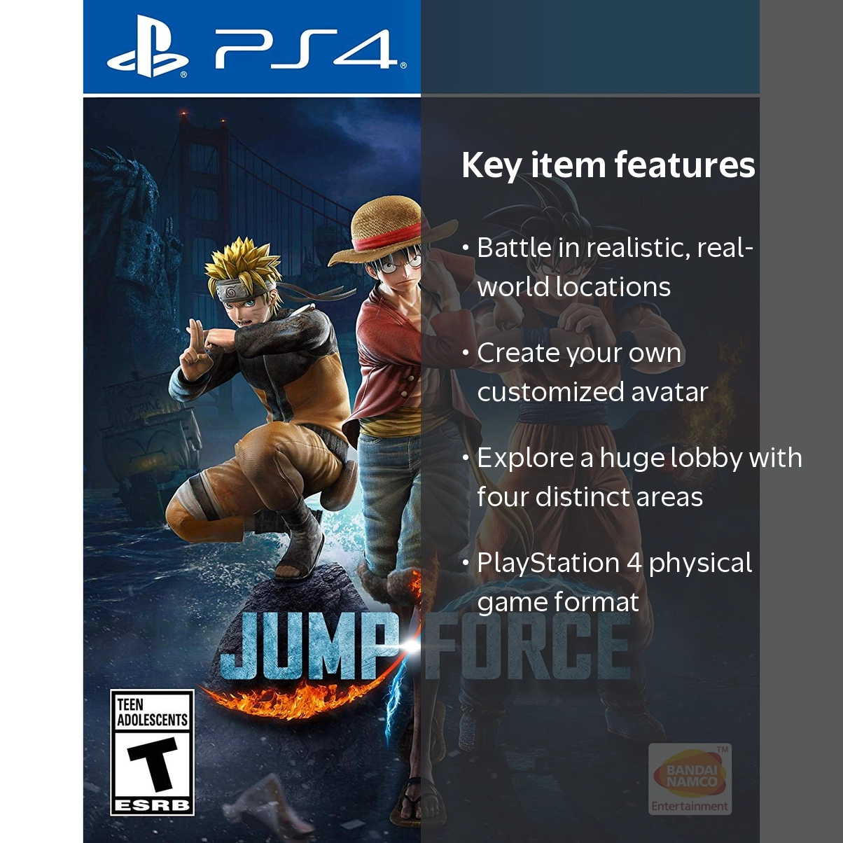 Bandai Namco Jump Force, PS4, Pre-Order with Exclusive Costumes