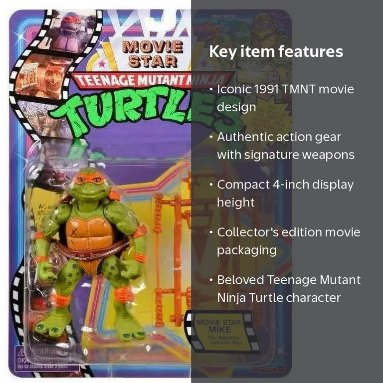 Teenage Mutant Ninja Turtles Movie Star Mikey Action Figure