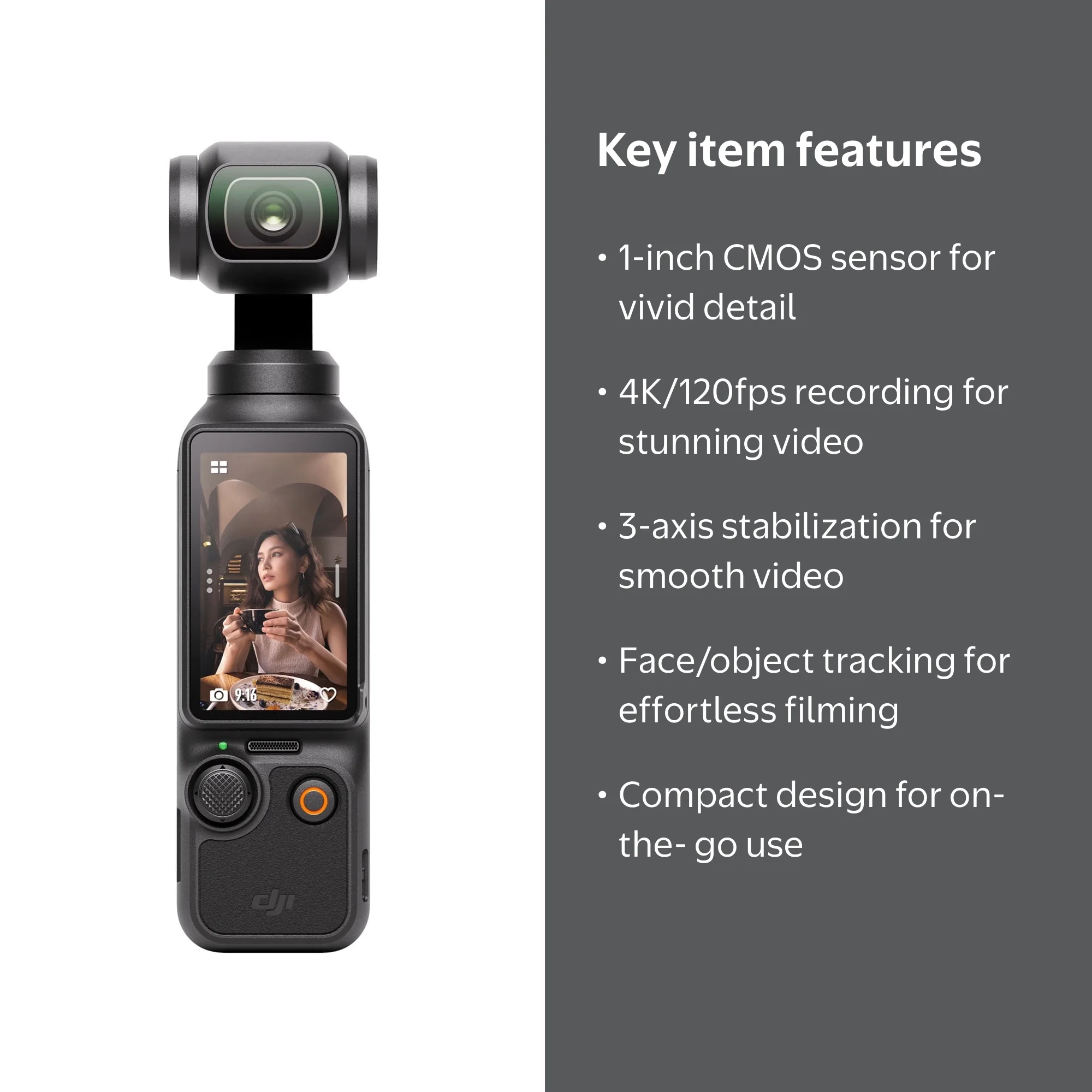 Open Box DJI Osmo Pocket 3 Vlogging Camera 4K/120fps 1'' CMOS