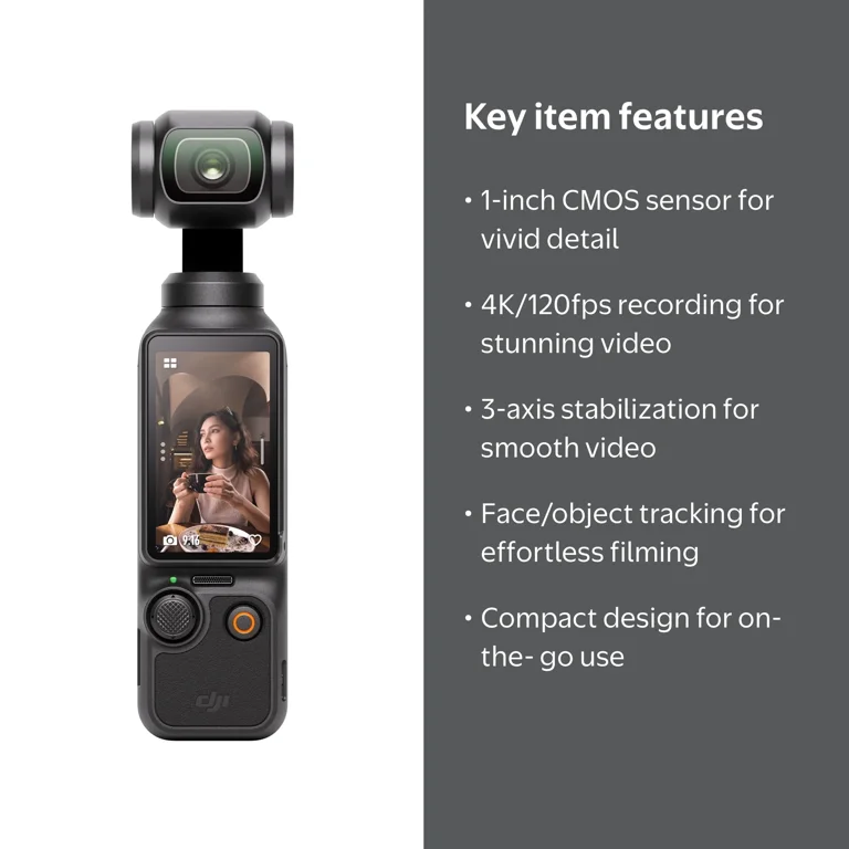 Open Box DJI Osmo Pocket 3 Vlogging Camera 4K/120fps 1'' CMOS