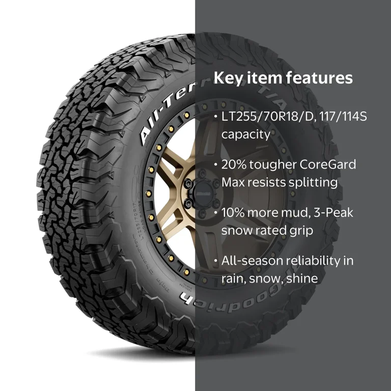 Free Shipping! BF Goodrich All-Terrain T/A KO2 All-Season LT255