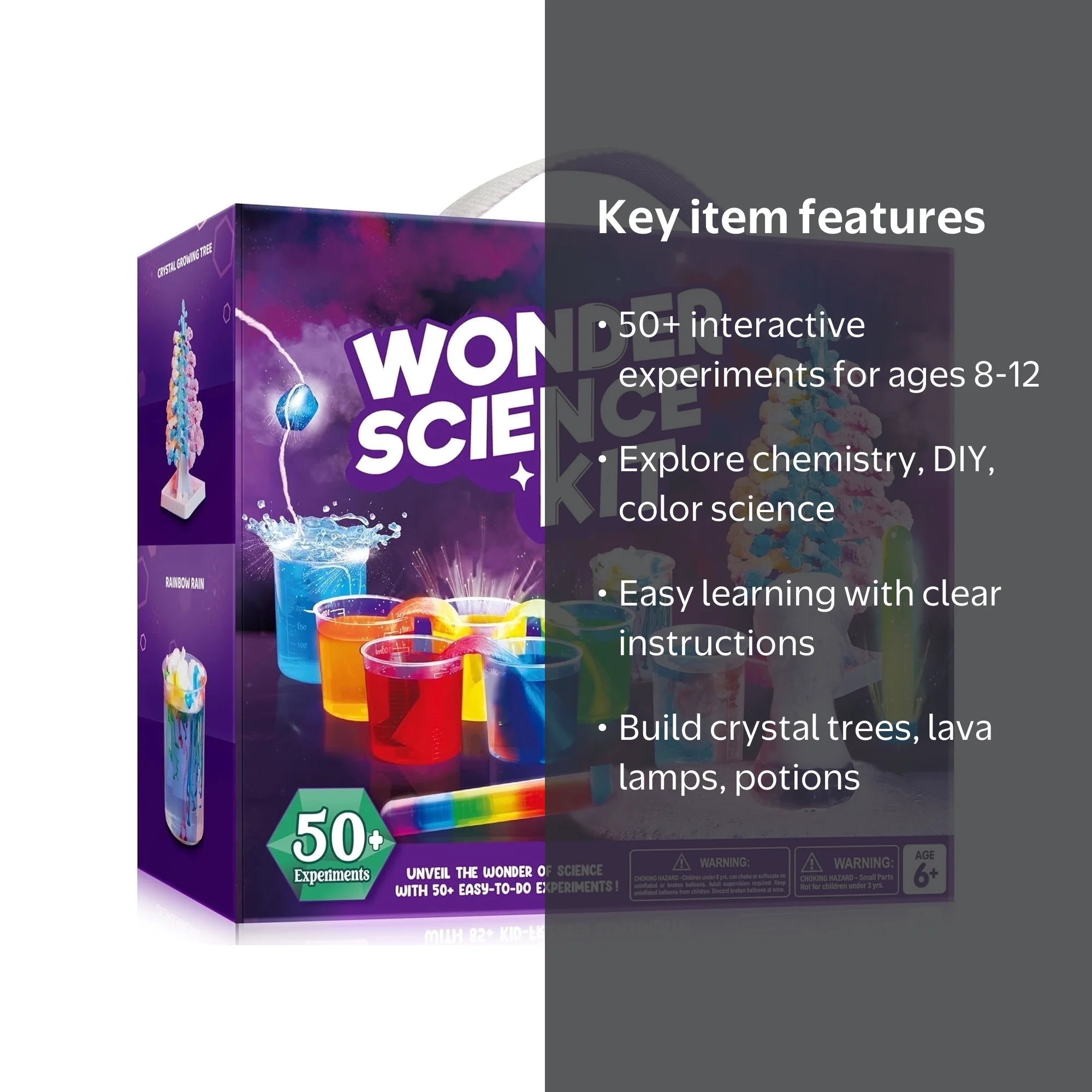 Joyfy Science Kits, STEM Toys for Kids Ages 8-12, 50+ Chemistry