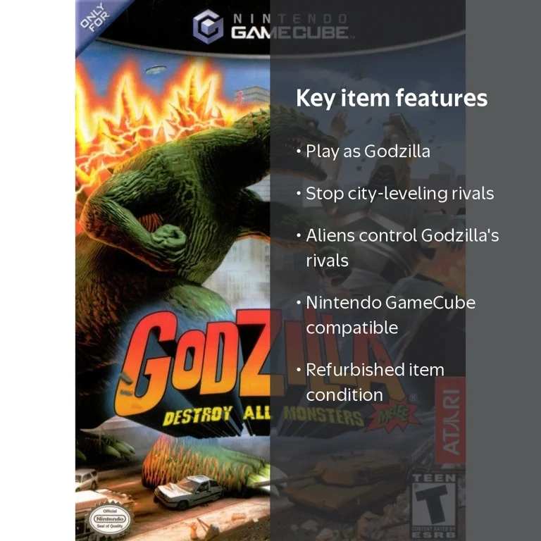 Pre-Owned Godzilla Destroy - Nintendo GameCube - Walmart.com