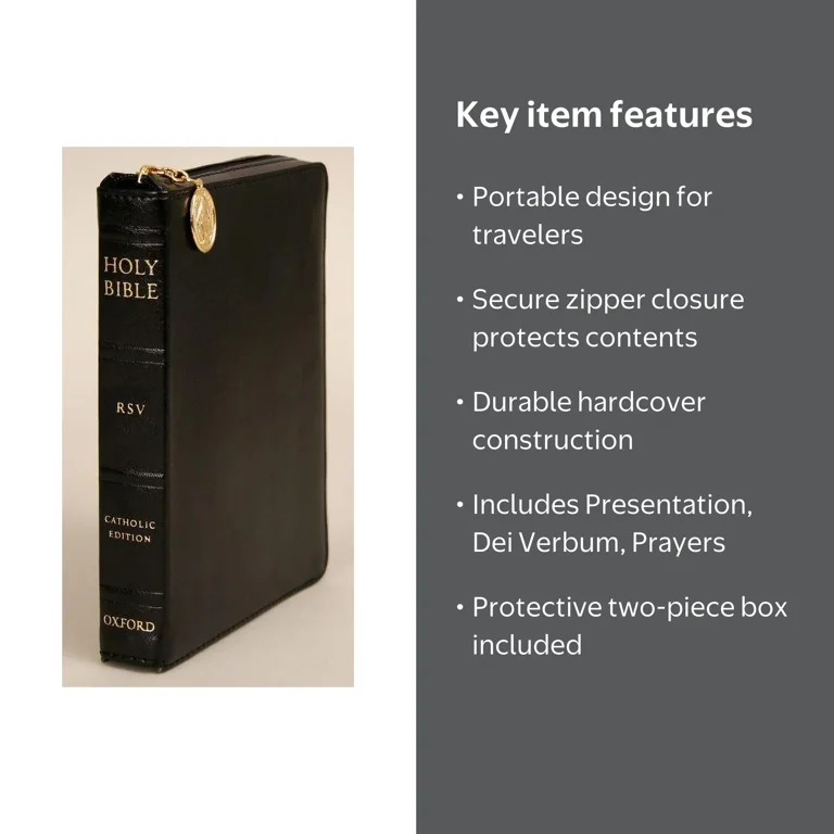 Oxford University Press Compact RSV Catholic Bible with Zipper
