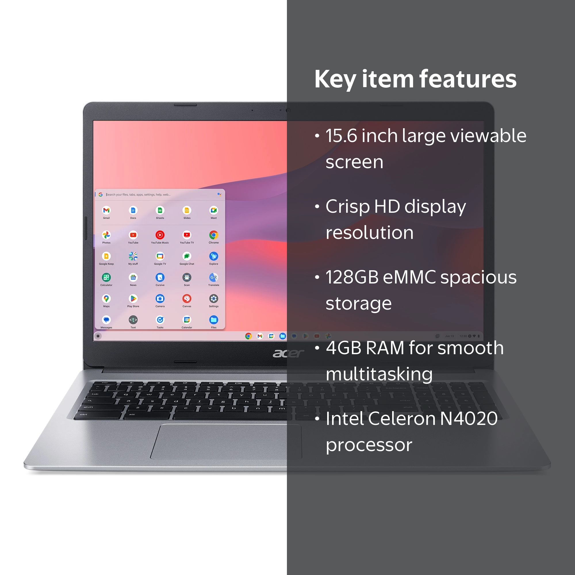 Acer Laptop Chromebook 315, 15.6