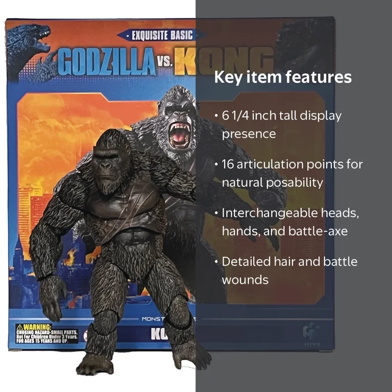 Hiya Toys Godzilla vs. Kong: Kong Exquisite Basic Action Figure