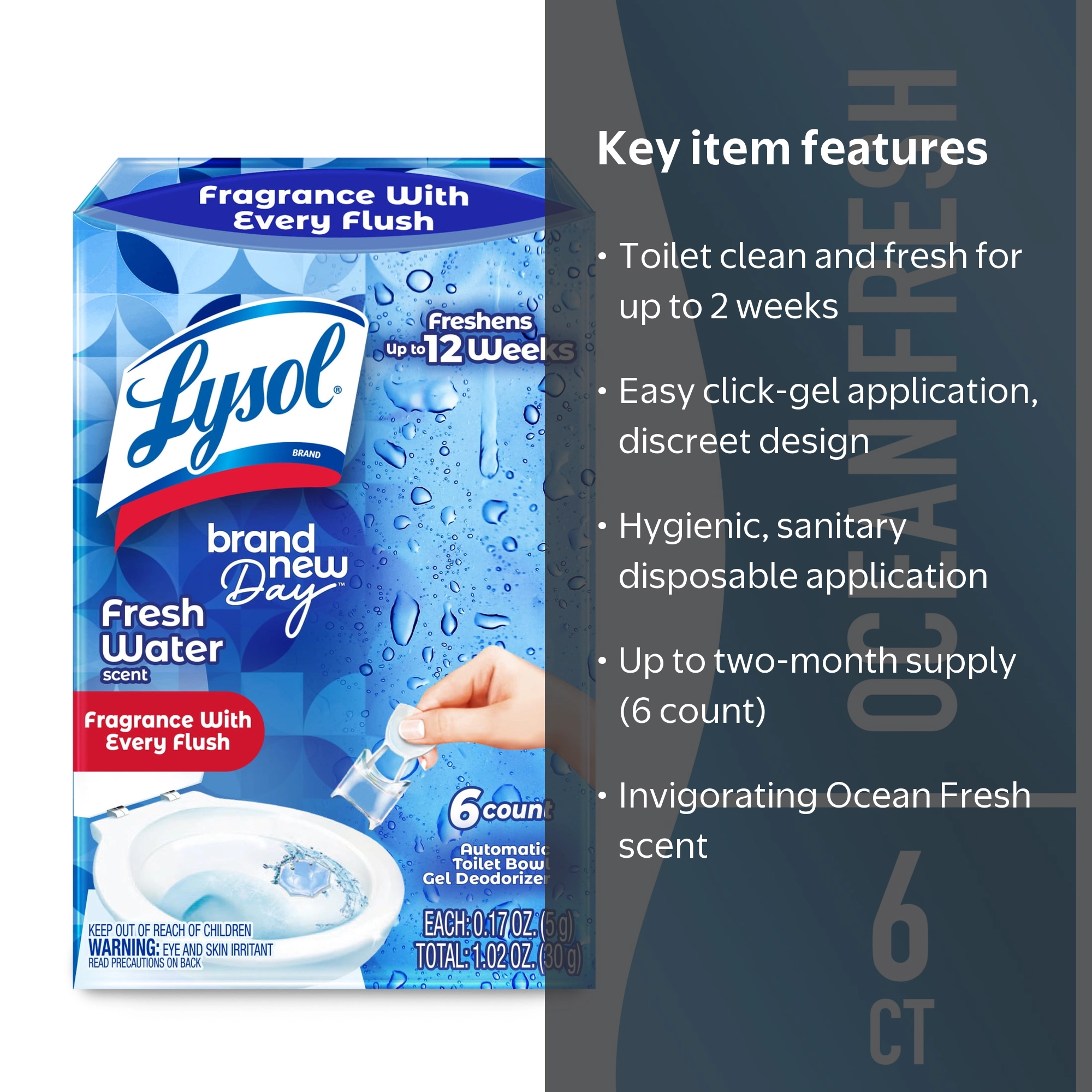 Lysol Quick Bathroom Clean Pack, Click Gel Automatic Toilet Bowl
