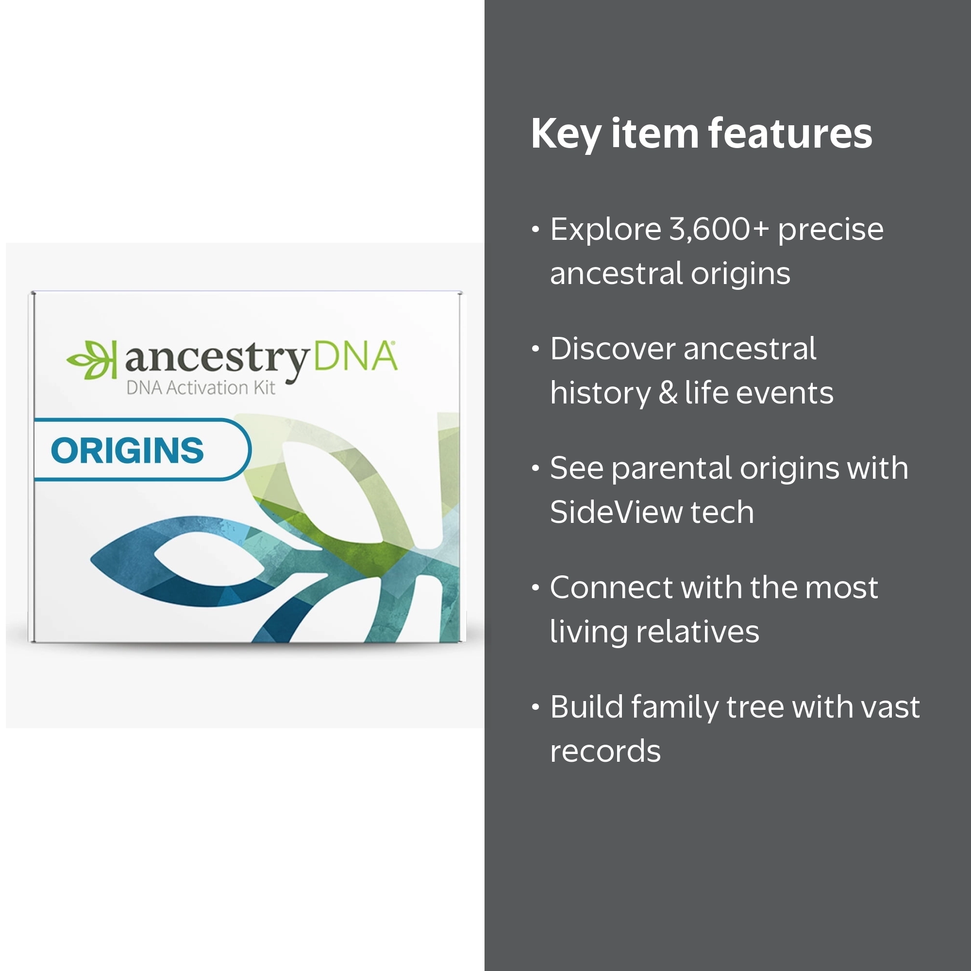 Ancestry DNA, Genetic Ethnicity Test Kit, 1 kit, Lab Fee Included