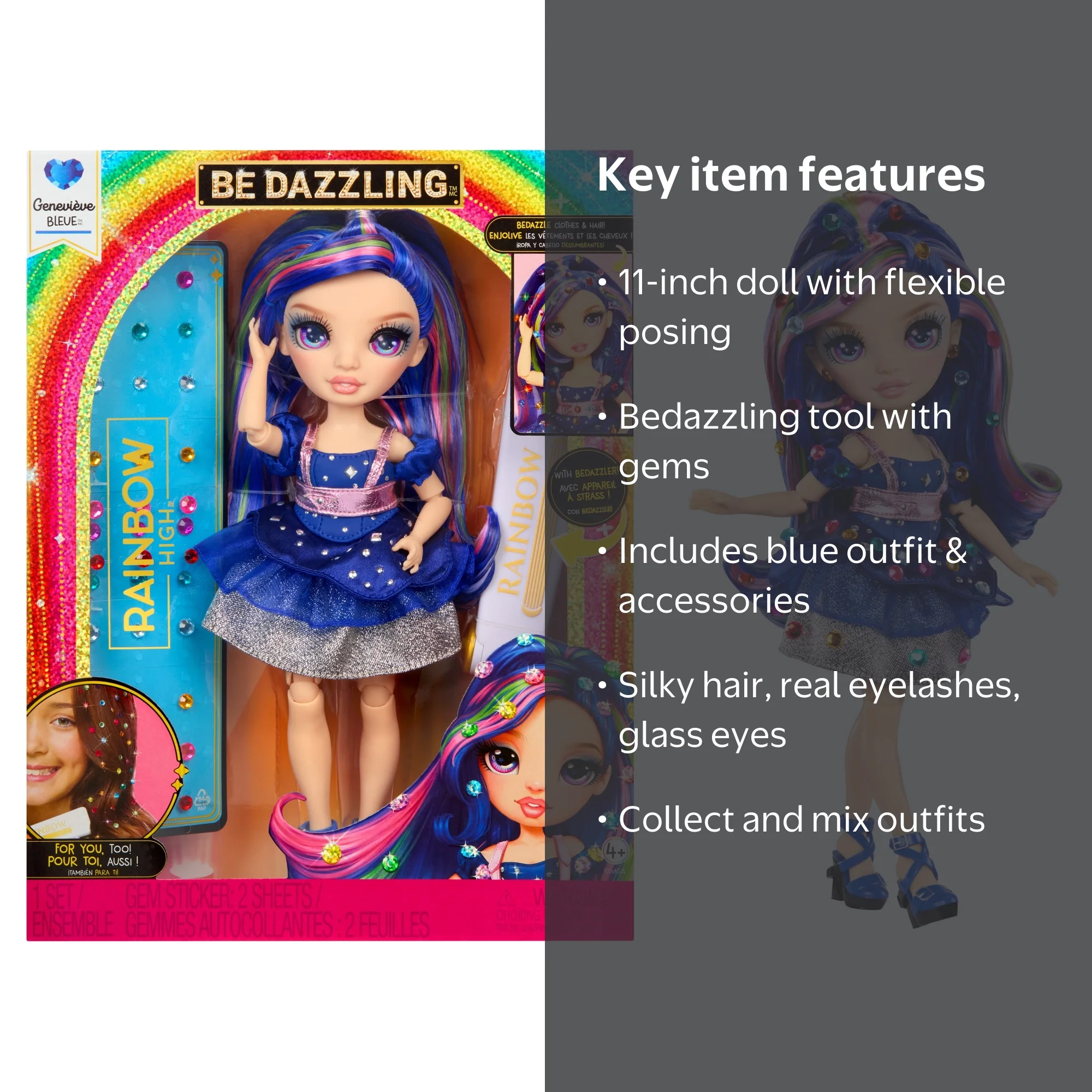 Rainbow High Be Dazzling Fashion Doll Genevieve Bleue with
