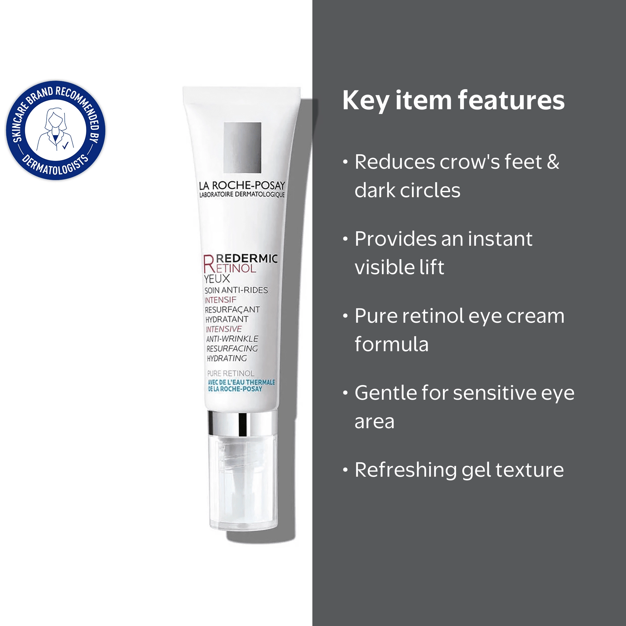 フェイスクリーム Spectacle W rinkle Cream R Free Shipping! La Roche-Posay Redermic R Eyes Retinol Eye Cream