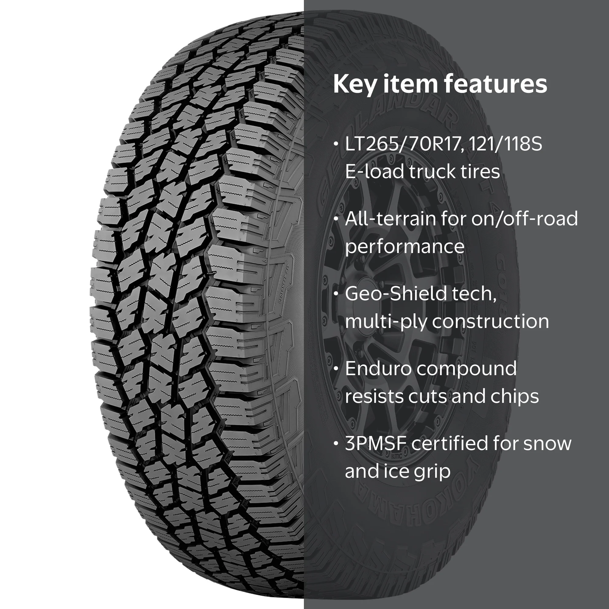 Yokohama Geolandar A/T4 G018 All Terrain LT265/70R17 121/118S E
