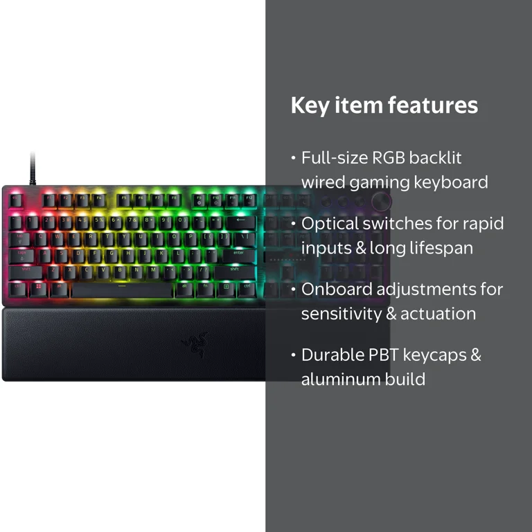 Razer, Gaming Keyboard, Huntsman V3 Pro, RGB Backlit Full size