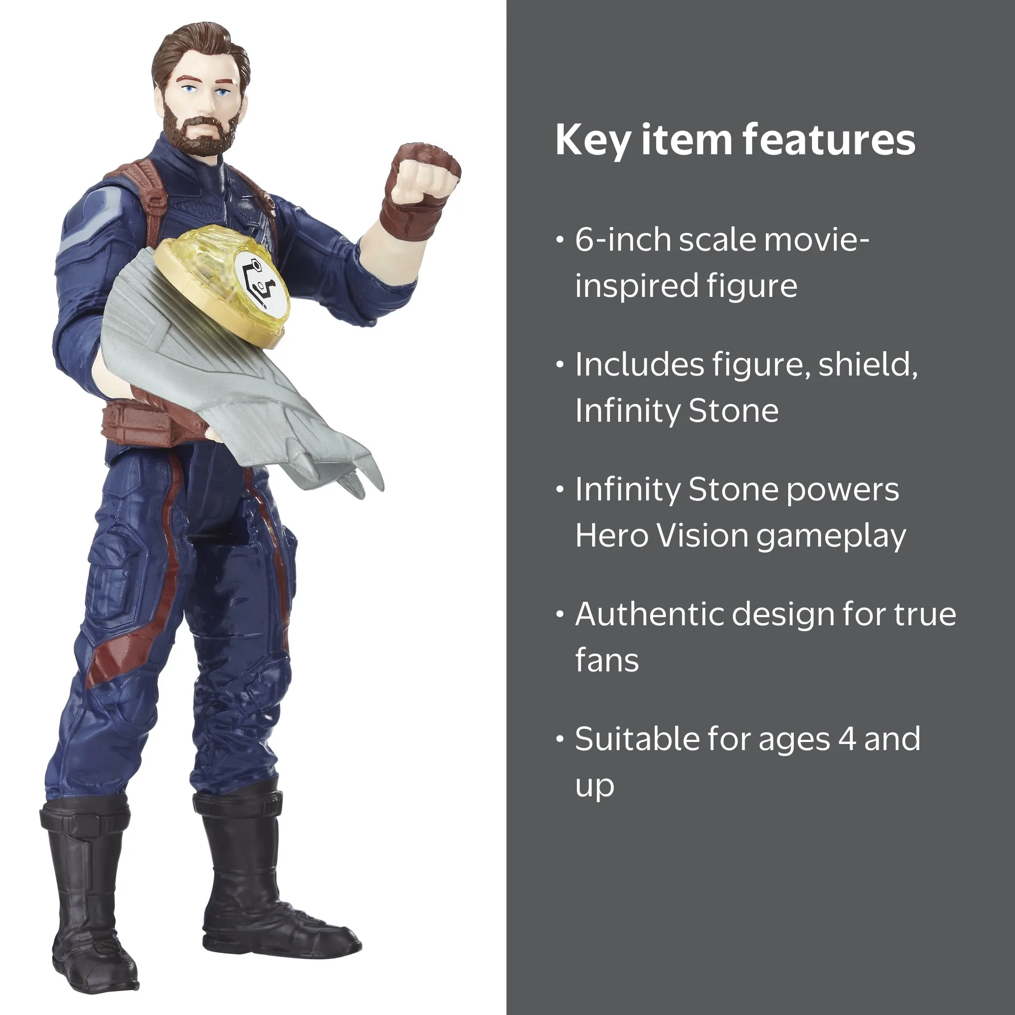 Marvel Avengers: Infinity War Captain America with Infinity Stone