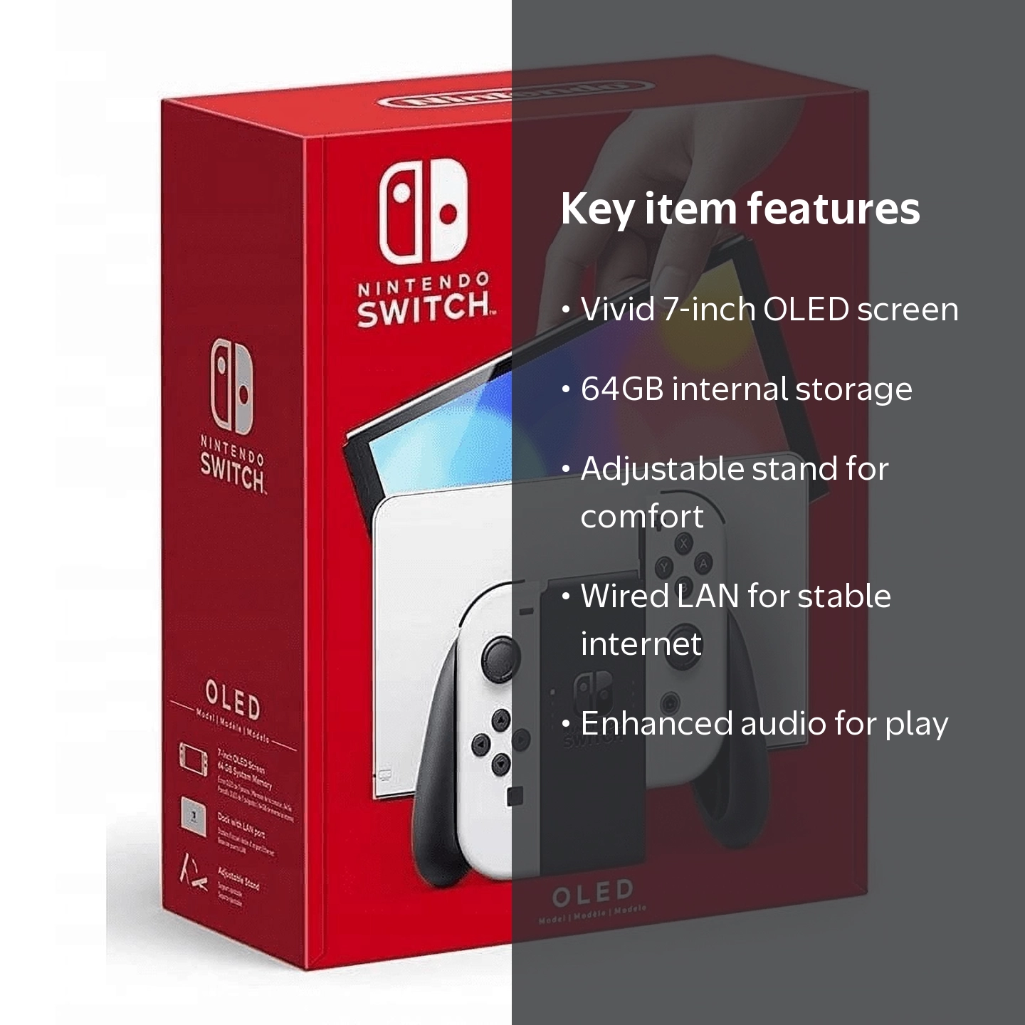 Nintendo Switch – OLED Model with White Joy-Con - Japanese Version