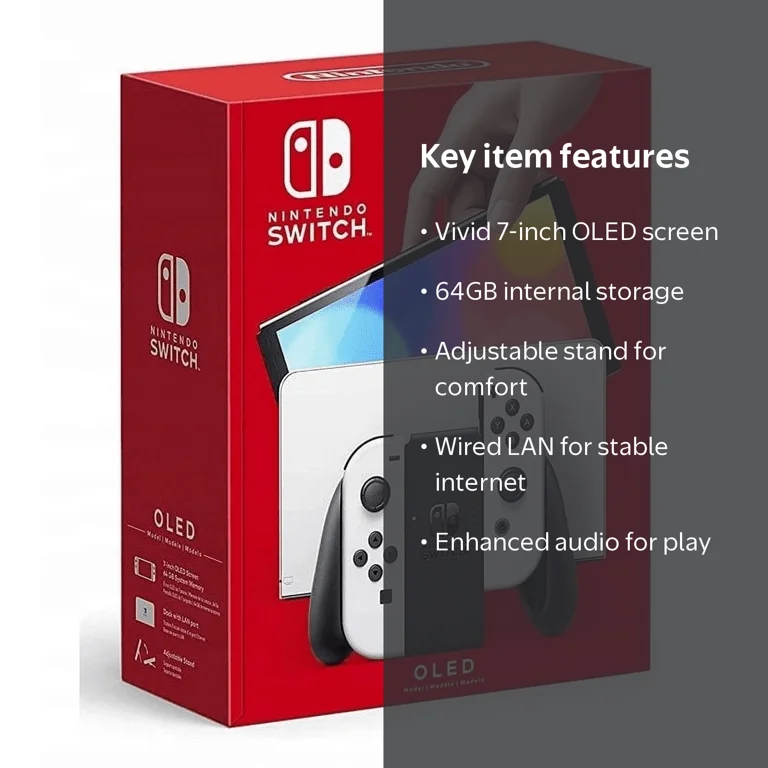 Nintendo Switch – OLED Model with White Joy-Con - Japanese Version