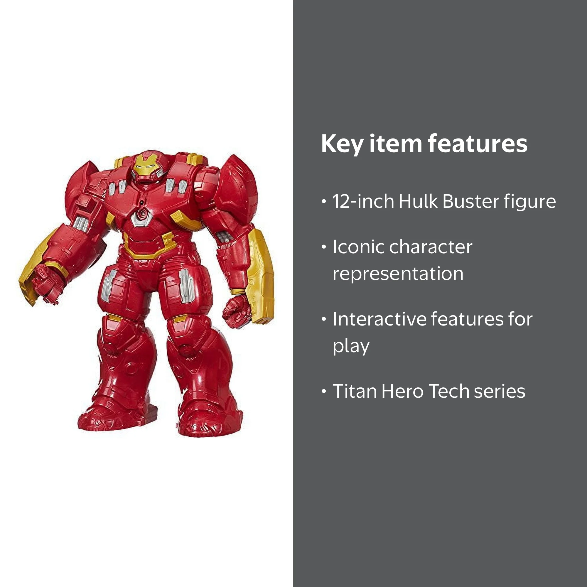 Marvel Avengers Titan Hero Tech Interactive Hulk Buster 12 Inch