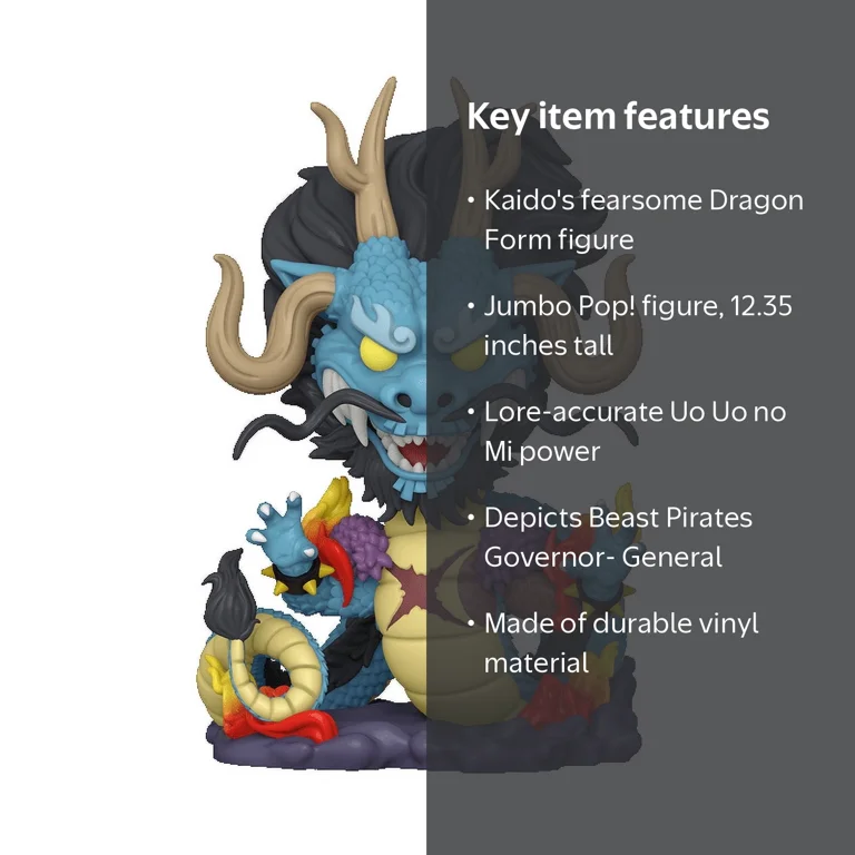 Funko POP! One Piece Jumbo Kaido (Dragon Form) 1623 - Walmart.com