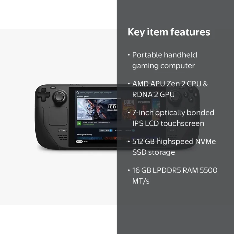 Brand New Valve Steam Deck 512GB - Handheld Gaming Video Console