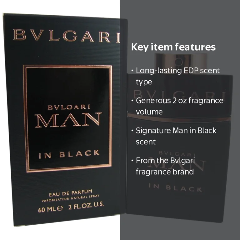 Bvlgari, Man in Black 2 oz EDP, Perfume, Unisex Fragrance