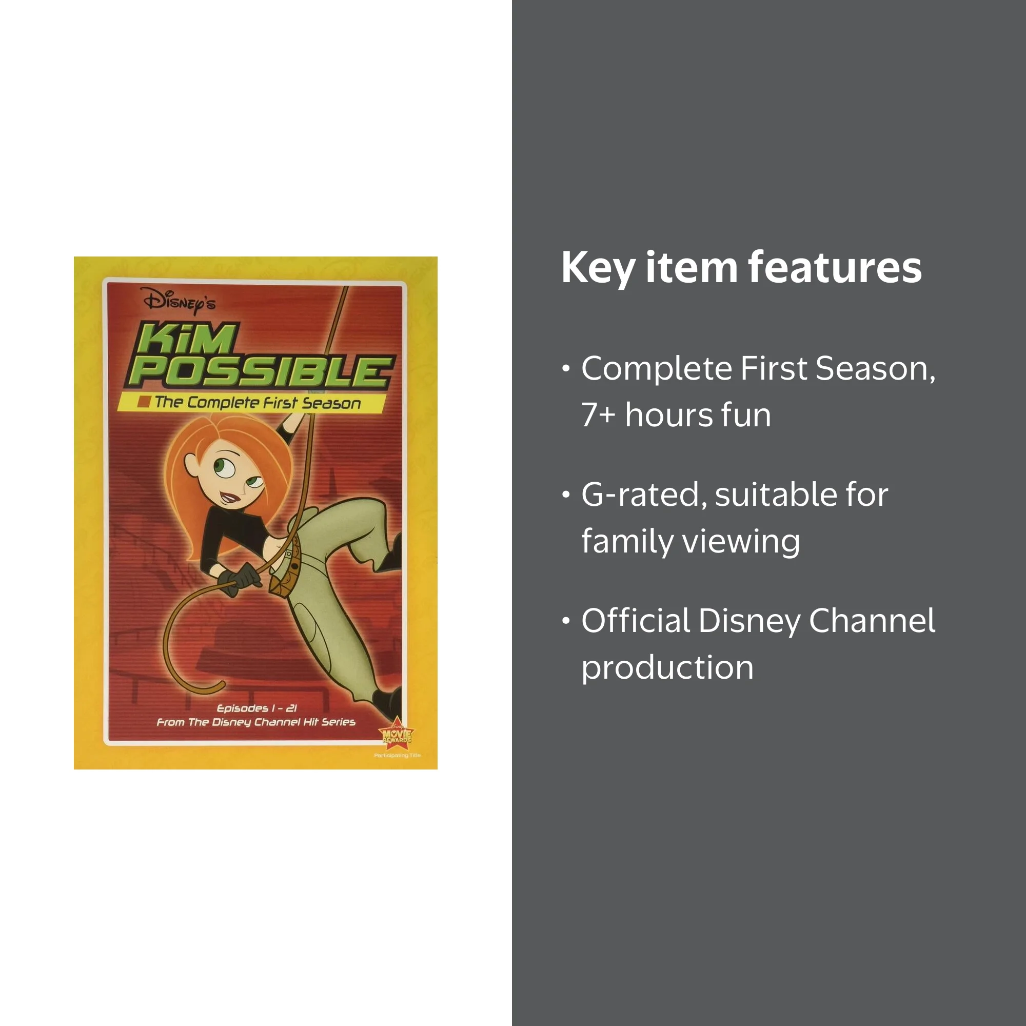 Kim Possible: The Complete First Season, 3 discs, Animated Action