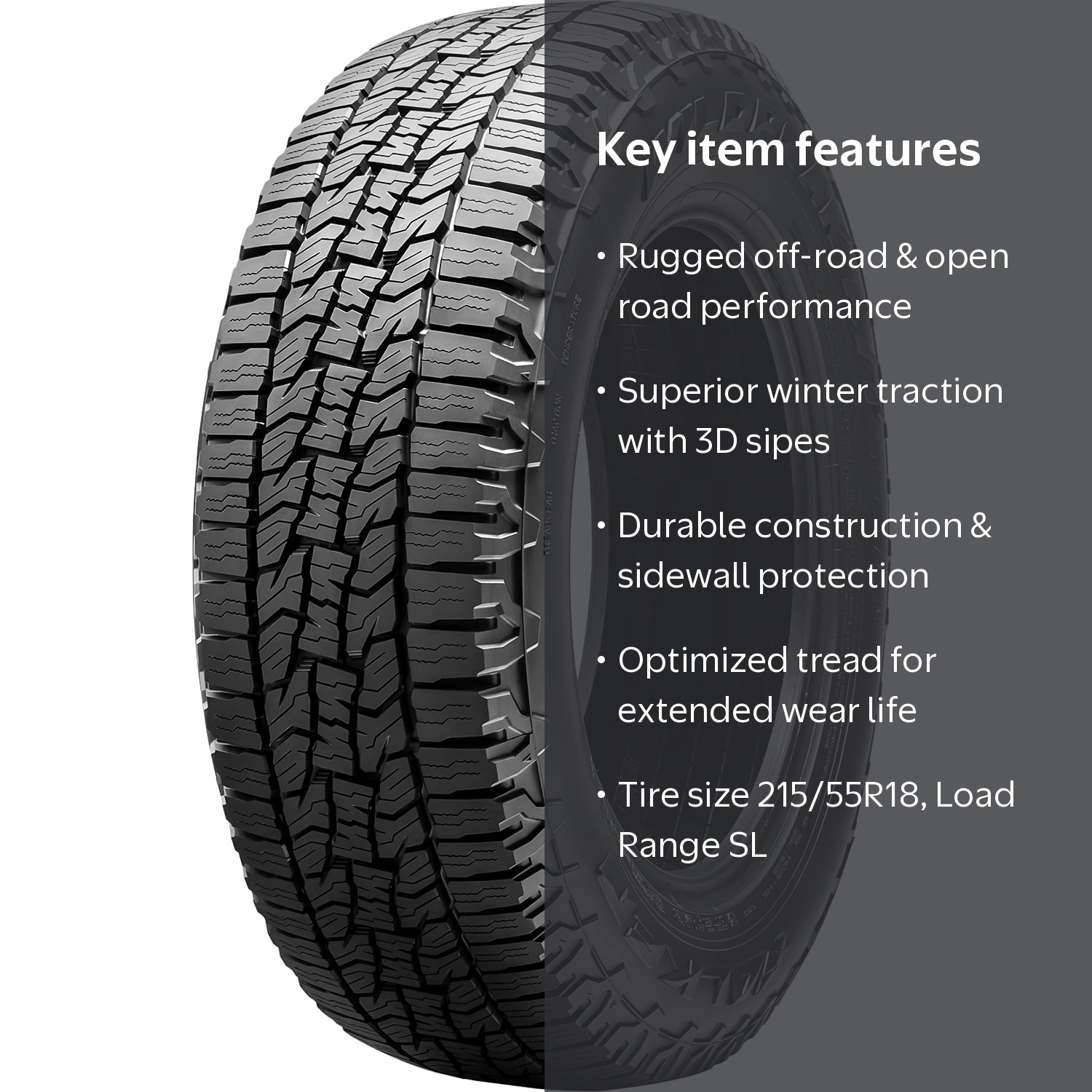 Falken Wildpeak A/T Trail 215/55R18 95H All Terrain Tire for SUV