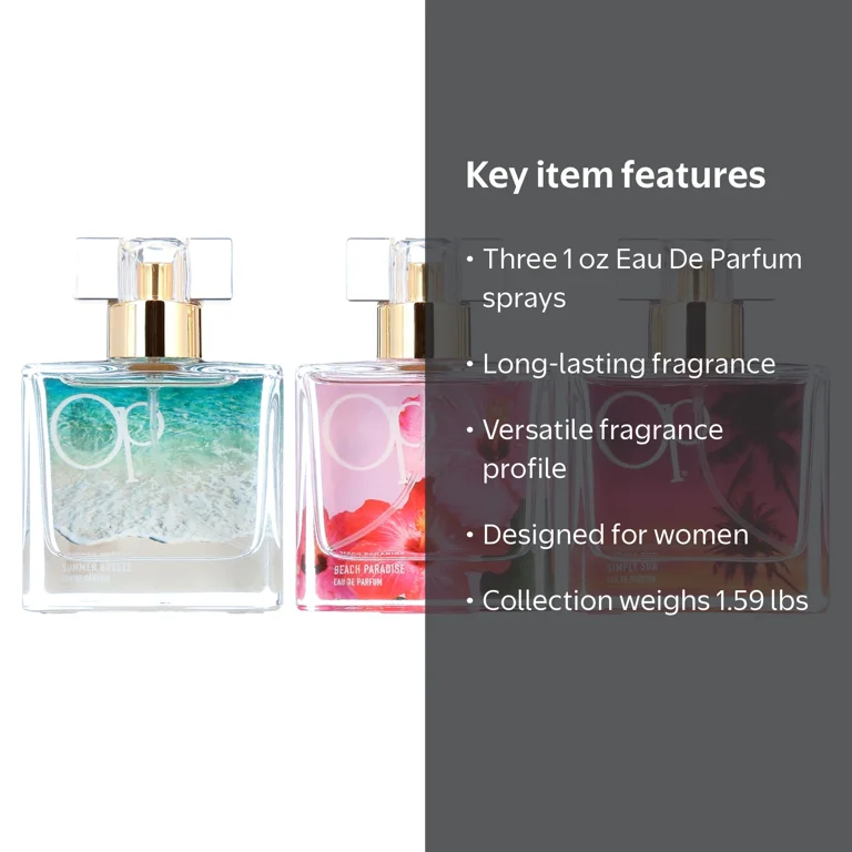 Ocean Pacific 3 Piece Fragrance Gift Collection for Women
