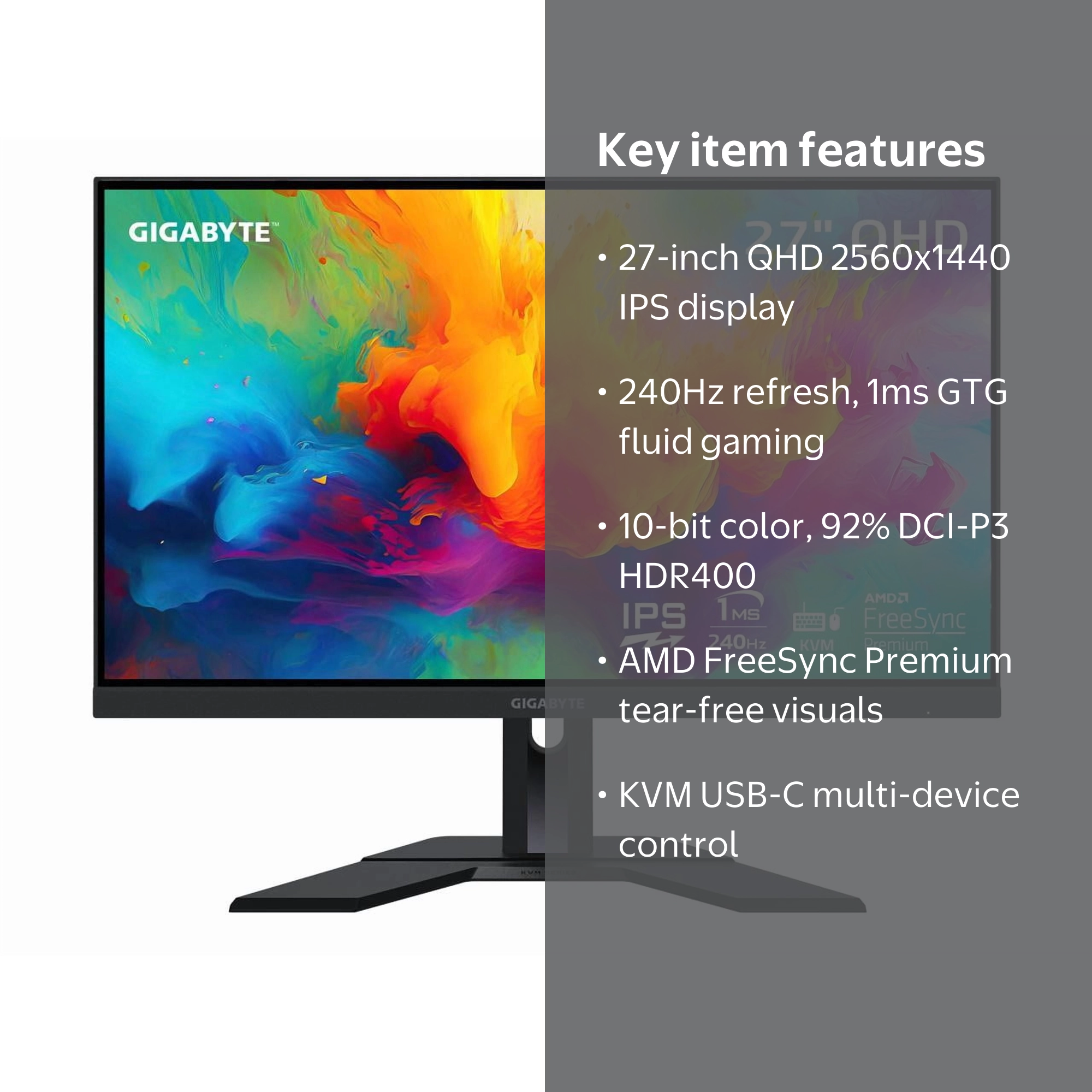GIGABYTE M27Q 27インチ M27Q Gaming Monitor (Rev. 1.0) - GIGABYTE Global
