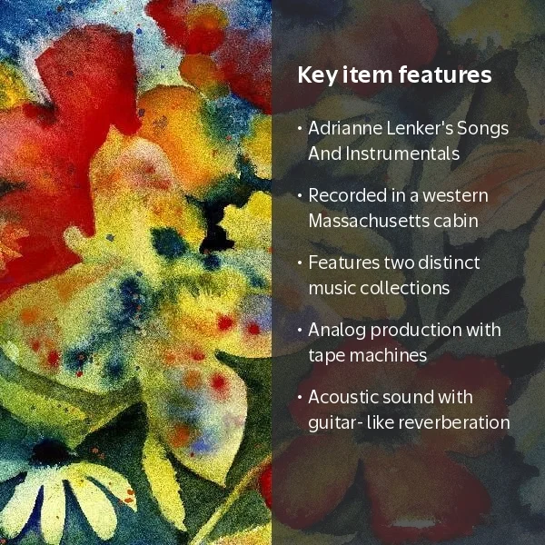 4Ad, CD, Adrianne Lenker Songs And Instrumentals - Music