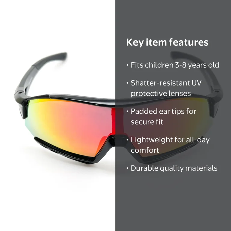 Shield Sport Sunglasses - Stylish UV Protection for Kids  display picture 1