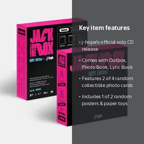 J-Hope (BTS) - KPOP Jack In The Box (HOPE Edition) - Music CD with