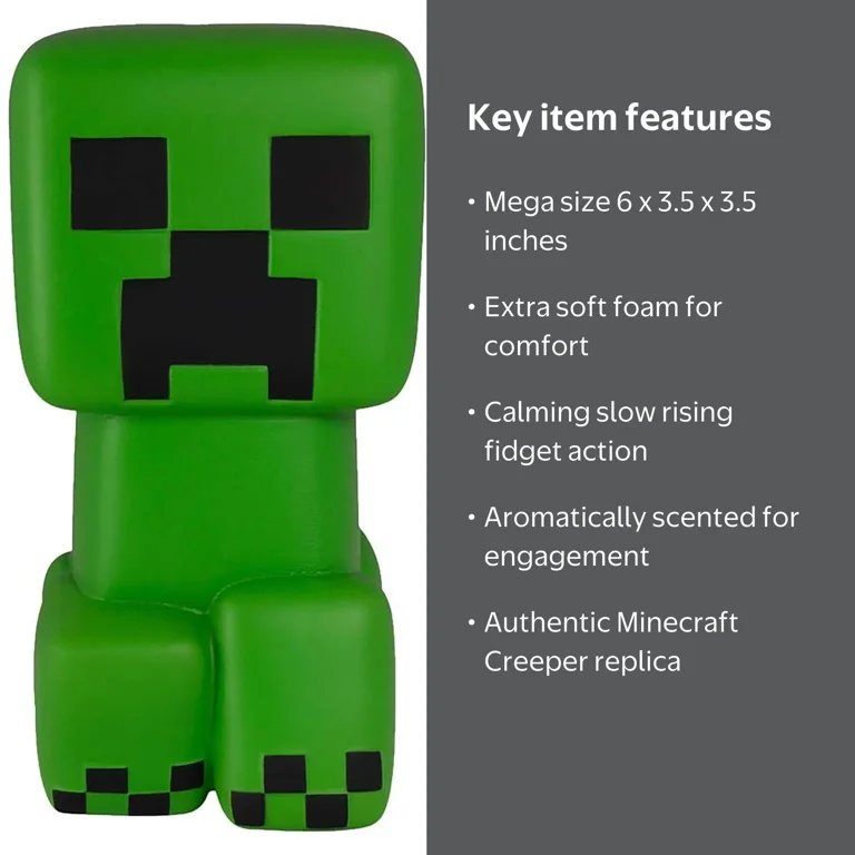Minecraft Officially Licensed Super Charged Creeper Mega Stress