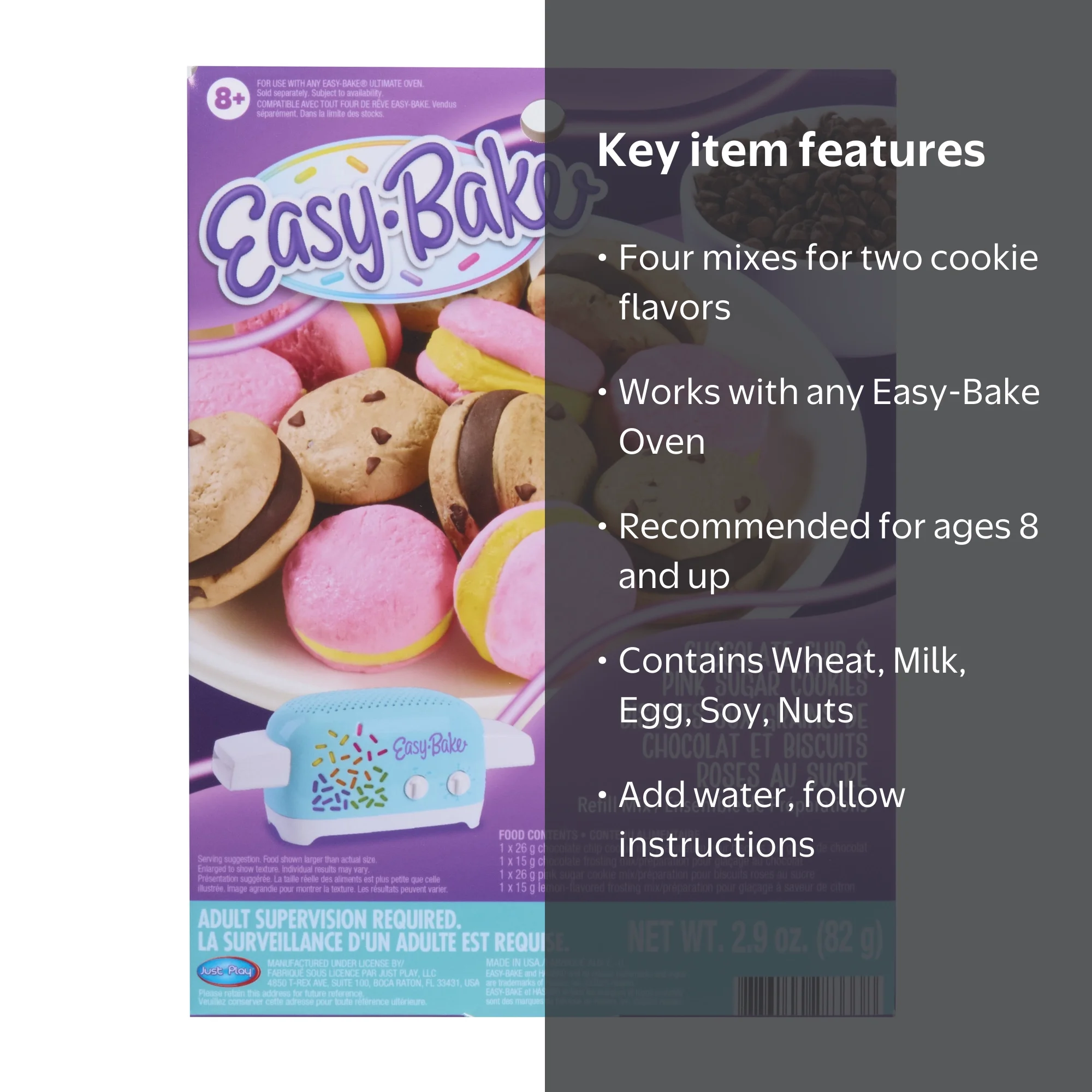 Easy-Bake Ultimate Oven Toy Chocolate Chip and Pink Sugar Cookies