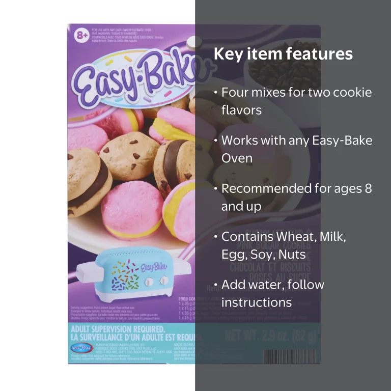 Easy-Bake Ultimate Oven Toy Chocolate Chip and Pink Sugar Cookies