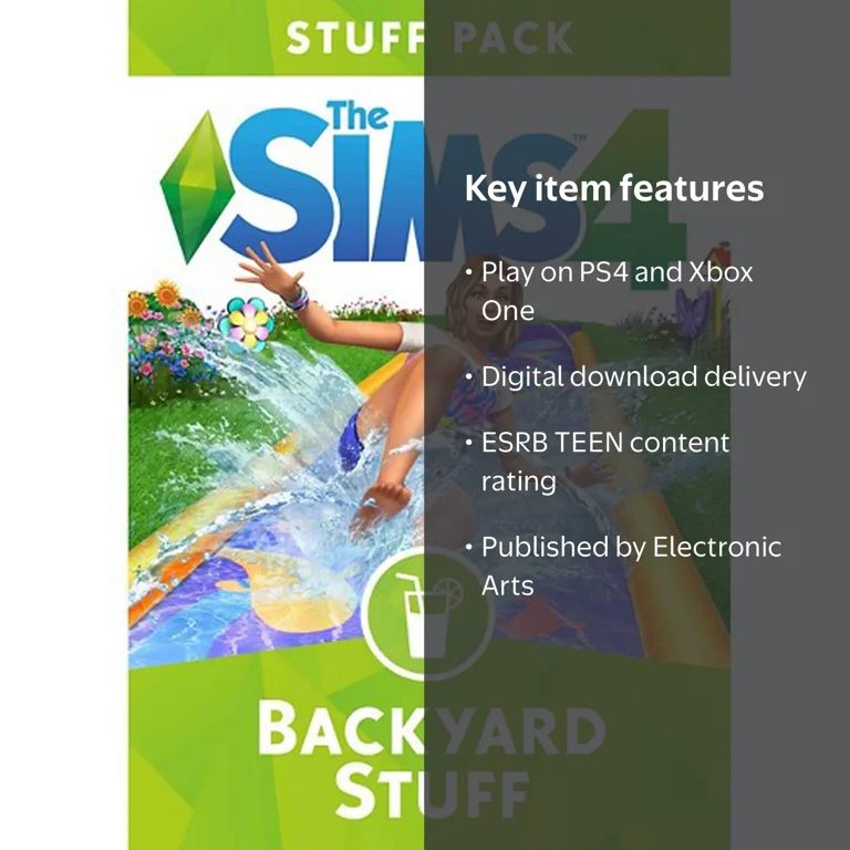 PS4 シスタース ロワイヤル+サウントラ+アートブック 限定セット 新品未開封 The Sims 4 Backyard Stuff, Electronic Arts, PlayStation 4, Xbox