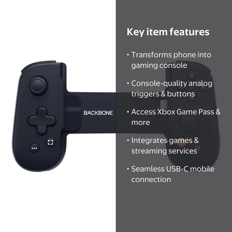 Backbone One Gamer Gamepad - USB-C Mobile Gaming Controller for