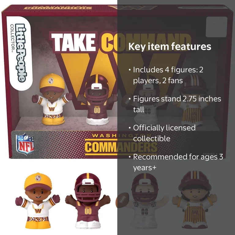 Fisher-Price Little People Washington Commanders Four-Piece NFL