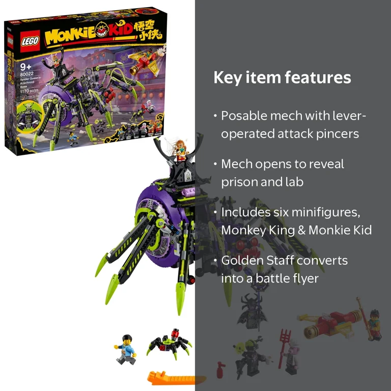 LEGO, Spider Queens Arachnoid Base, 80022, Multicolor - Walmart.com