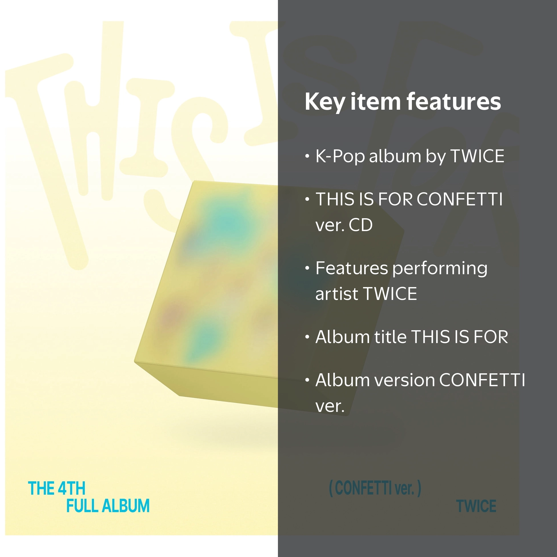 Twice - THIS IS FOR (CONFETTI ver.) - CD - Walmart.com
