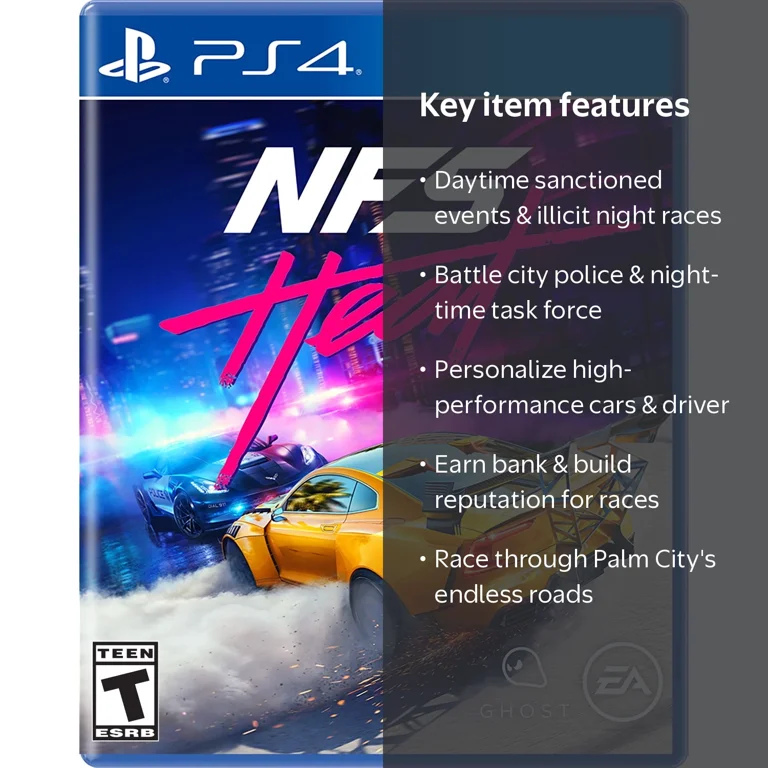 Electronic Arts, Need for Speed Heat- PlayStation 4, Standard