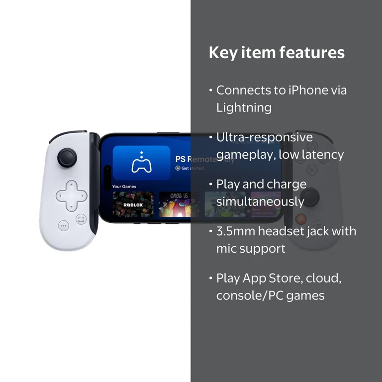 Backbone One - iPhone Gaming Controller with Lightning, Includes 1