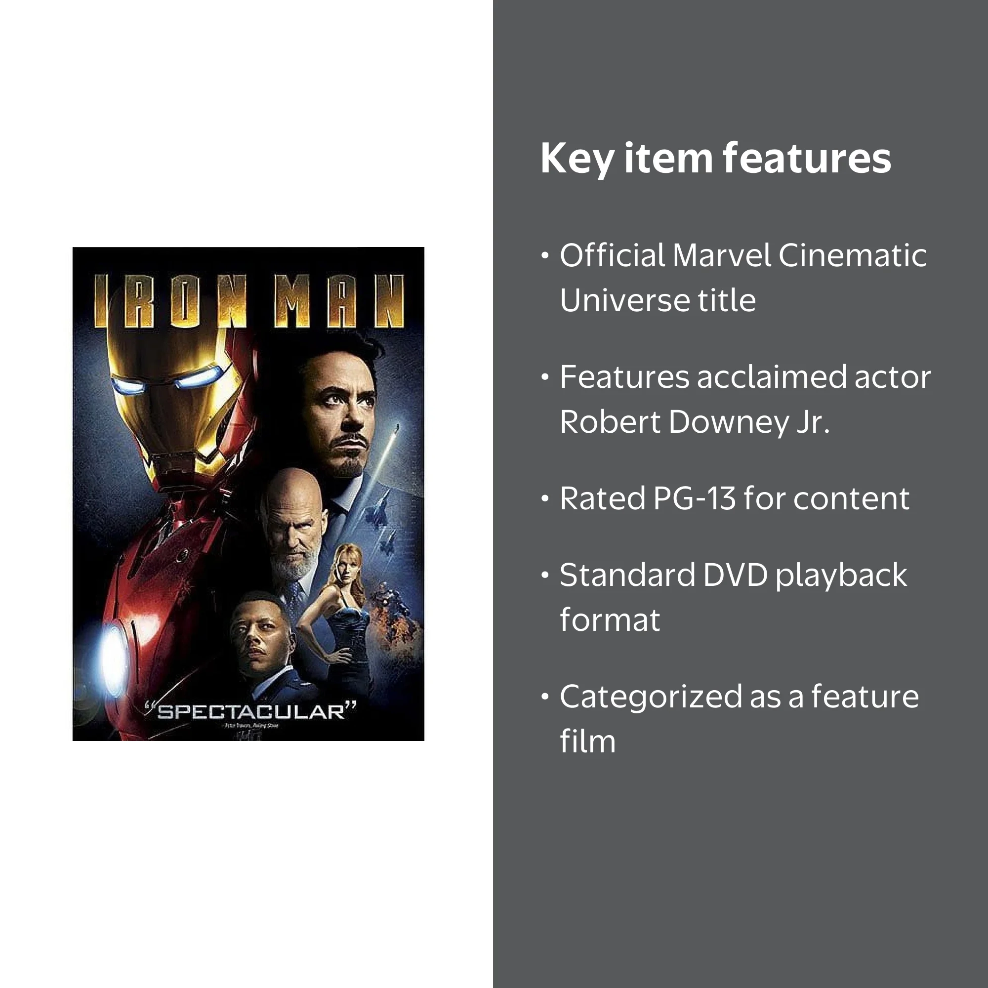 Marvel - Iron Man [DIGITAL VIDEO DISC] - Walmart.com