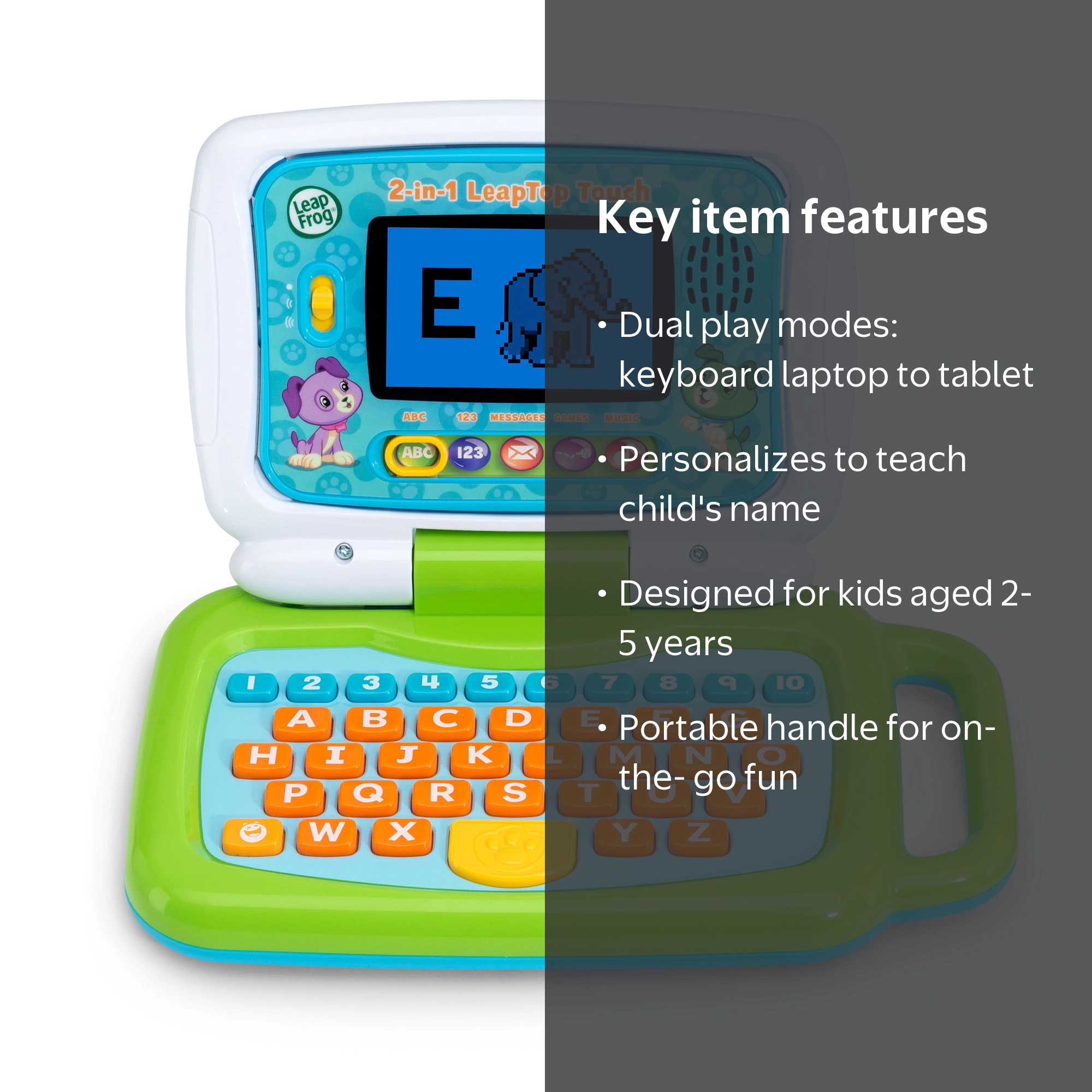 LeapFrog 2-in-1 LeapTop Touch for Preschool Learning - Walmart