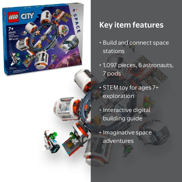 LEGO, Space Exploration Space Station, 60433, 1097 Pieces